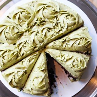 Vegan Matcha Chocolate Cake (Contains Gluten)