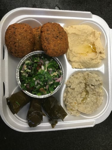 Vegetarian Delight Plate.