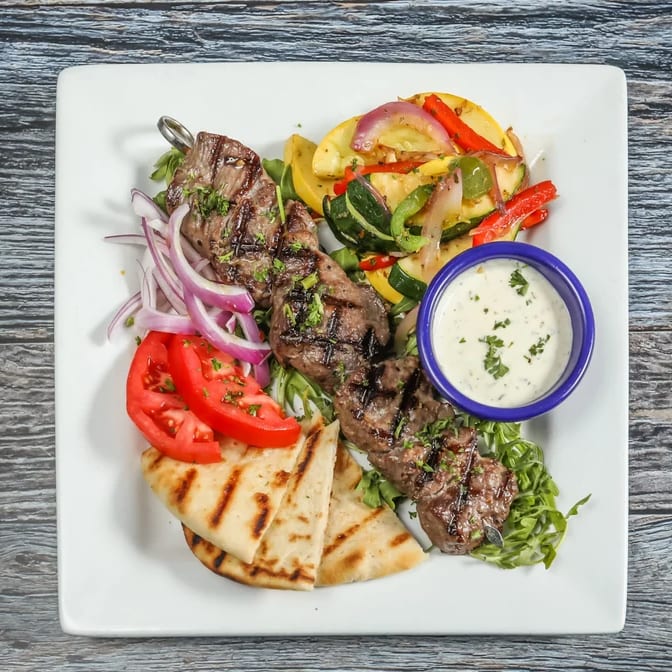 Lamb Souvlaki.