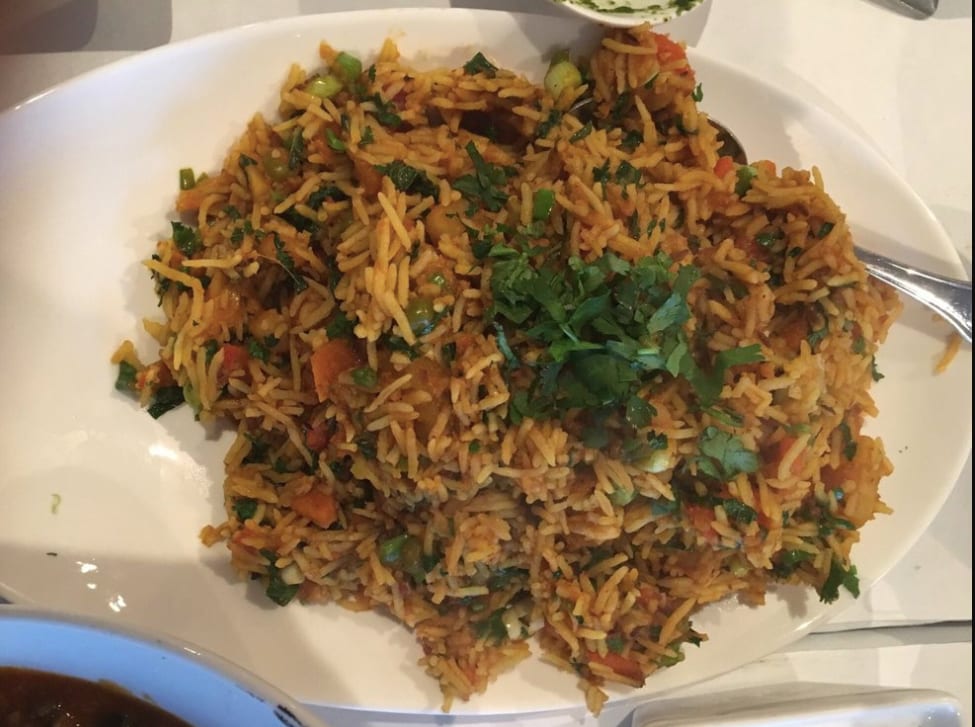 Vegetable Biryani.