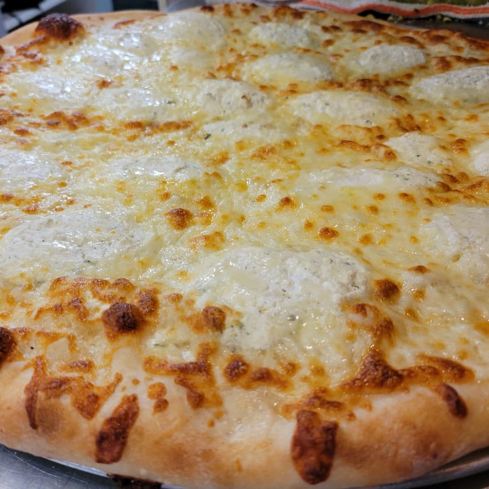 New York White Pizza.