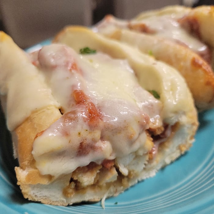 Chicken Parmigiana Sub.