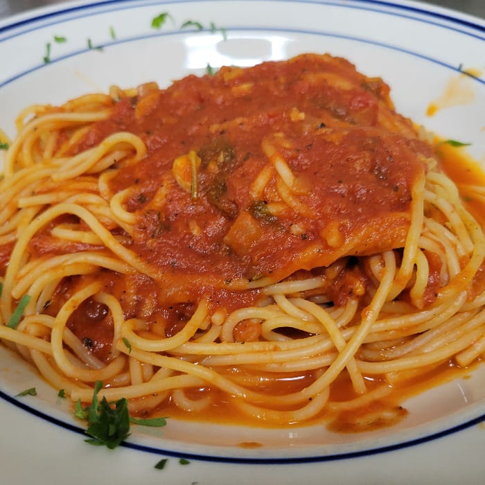 Spaghetti Marinara.