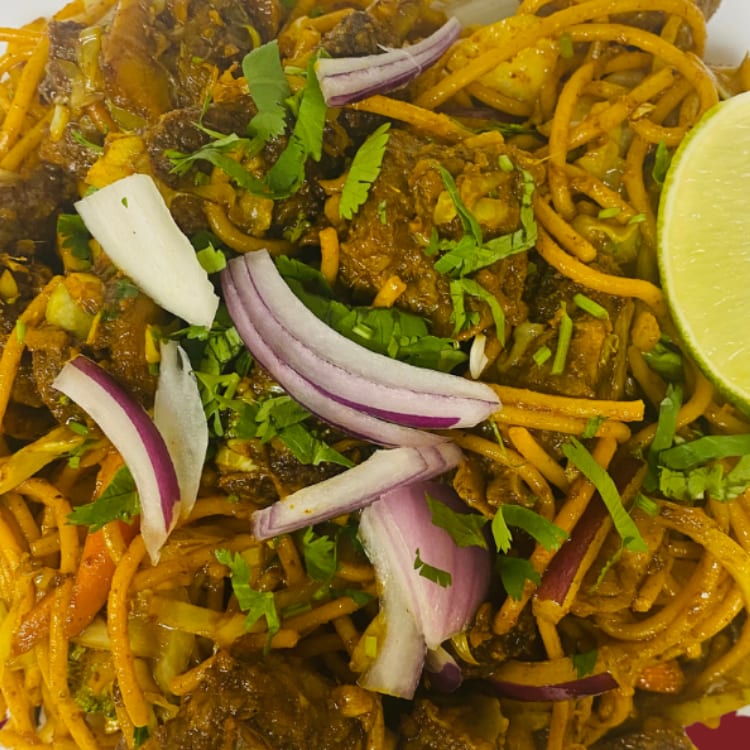 127. Goat Chowmein.