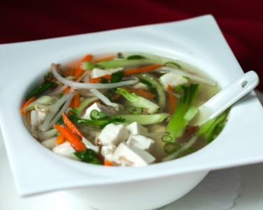 7. Vegetable and Bean Curd Soup (For2).