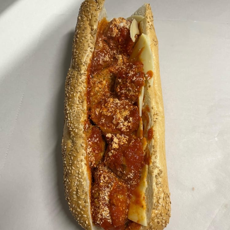 Nonna's Meatball Sandwich.