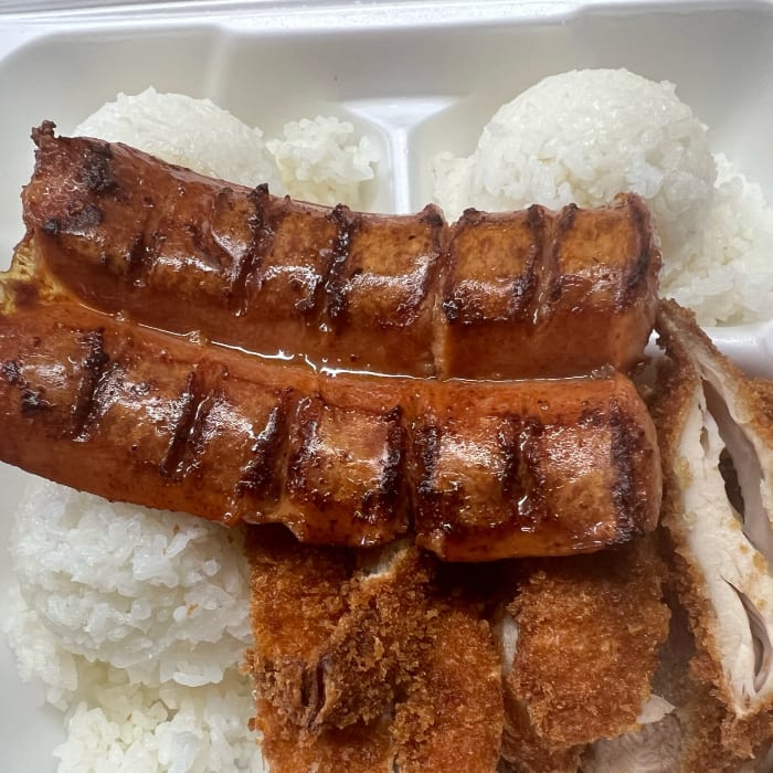Katsu & Portugese Sausage Plate (Mild).