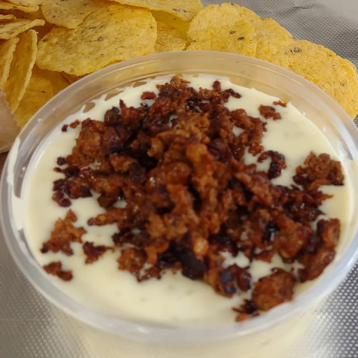 Queso with Chorizo.
