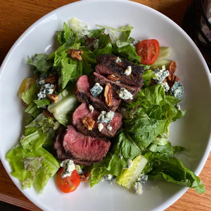 Flat Iron Steak Salad.