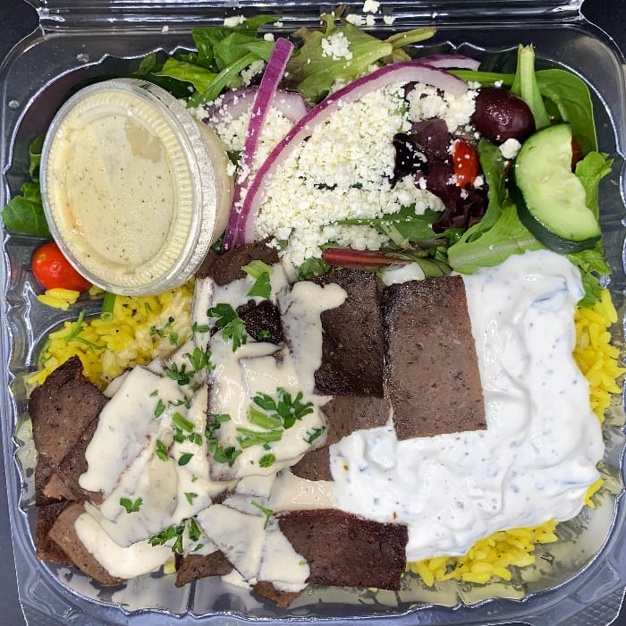 Lamb & Beef Gyro Plate.