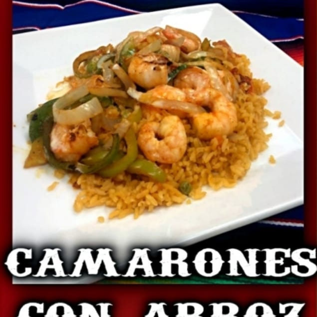 Lunch Camarones Con Arroz.