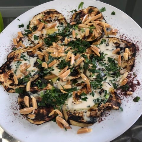 Grilled Eggplant Salad.