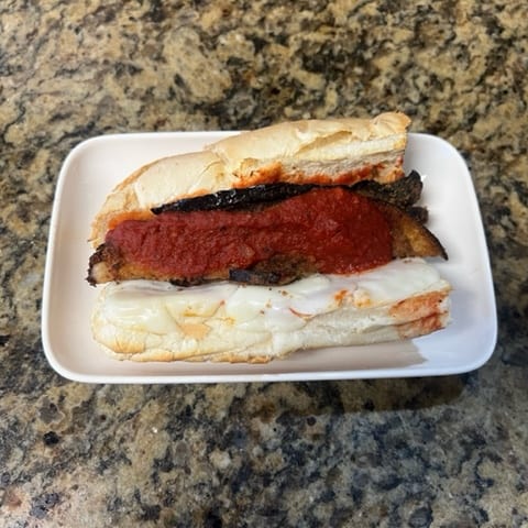 Eggplant Parmesan Sub.