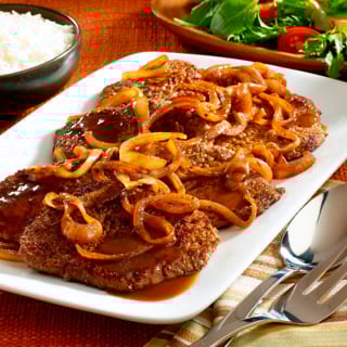 Bistec Con Cebolla / Stew Beef with Onions