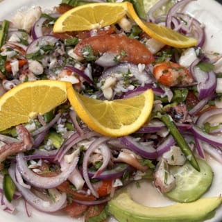 Ceviche Mixto (Shrimp, Octopus, Fish Ceviche)