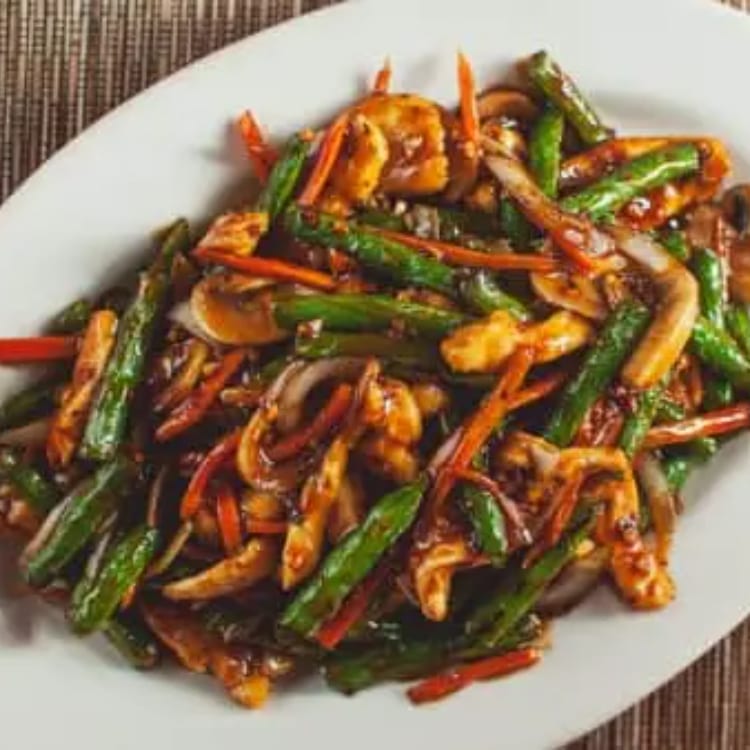 Spicy Green Bean Chicken.