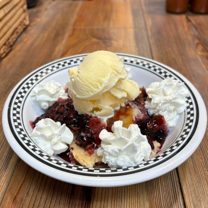Blackberry Cobbler.