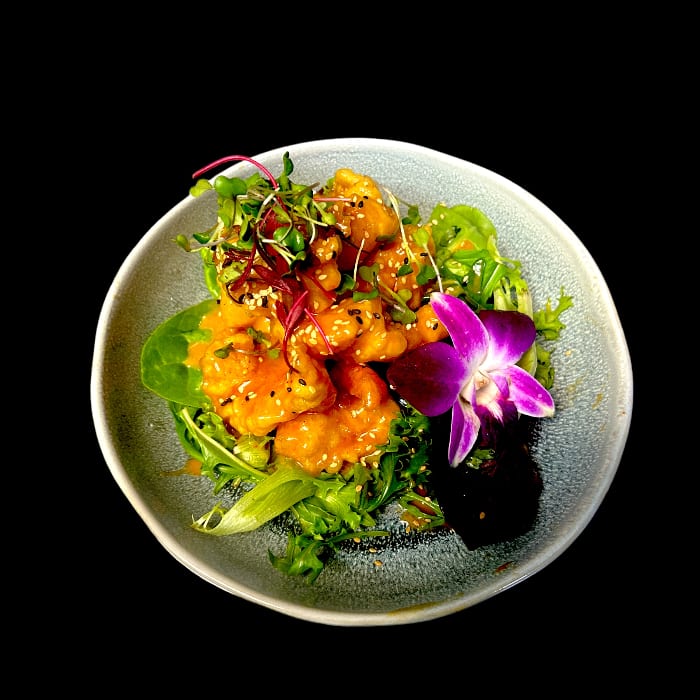 Crispy Rock Shrimp Salad.