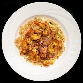 Shrimp, Crawfish, Sausage Fried Rice
