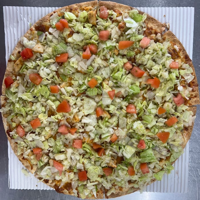 Chicken Bacon Ranch Pizza.