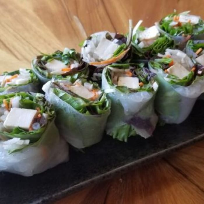 Soft Spring Rolls with Tofu.