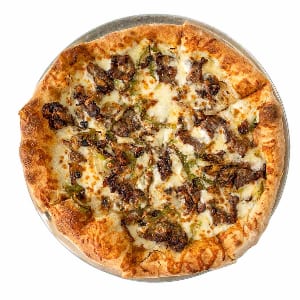 Philly Cheese Steak Pizza.