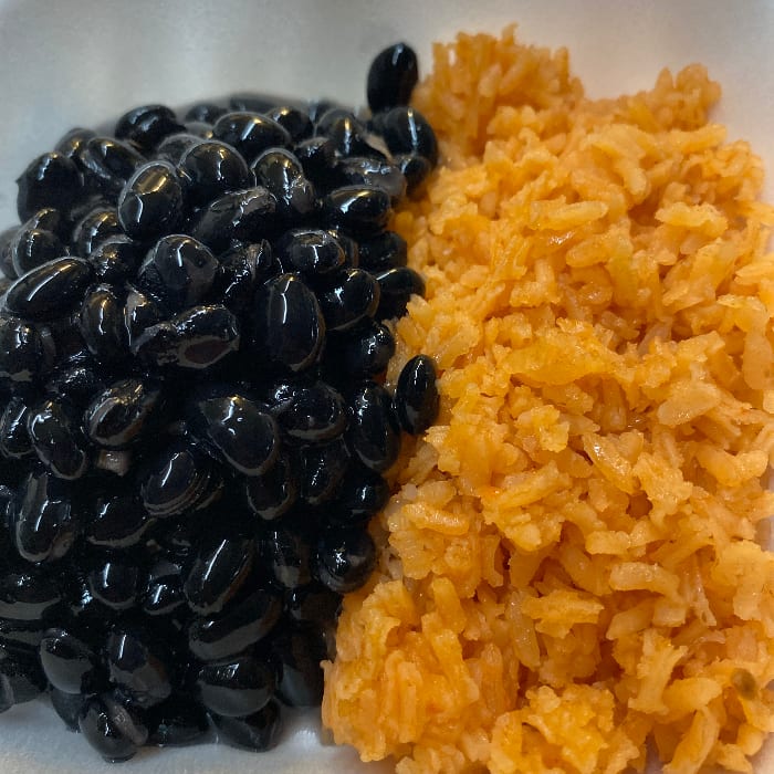 Rice and Black Beans.