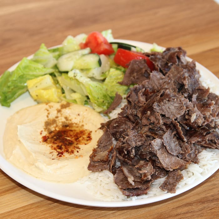 Beef Shawarma Plate.