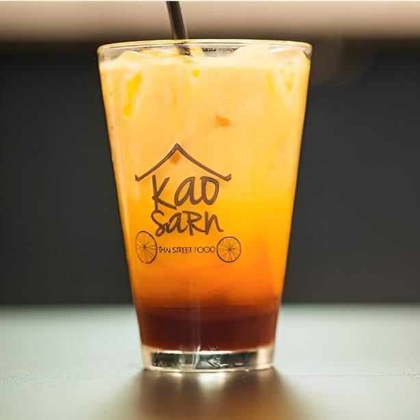Thai Iced Tea with Milk.