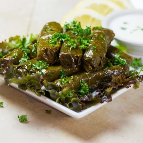 Meat Grape Leaves.
