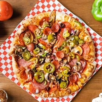 Spicy Combination Pizza.
