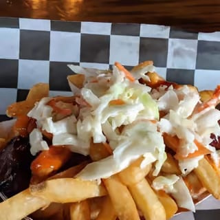 Polish Boy Sandwich, 2 Wings & Fries