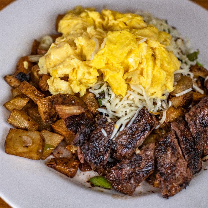 Skirt Steak Skillet.