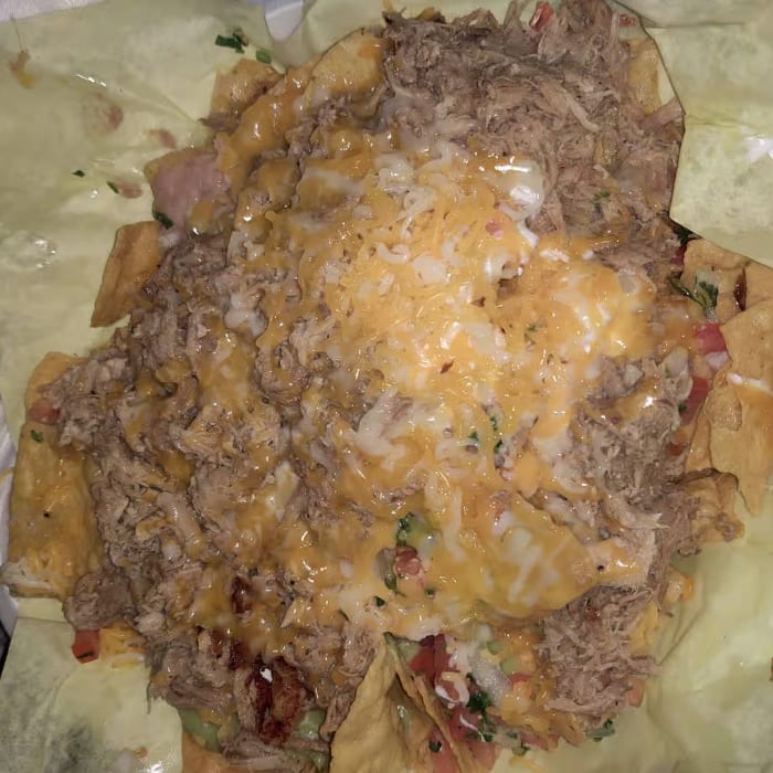 Carnitas Nachos.