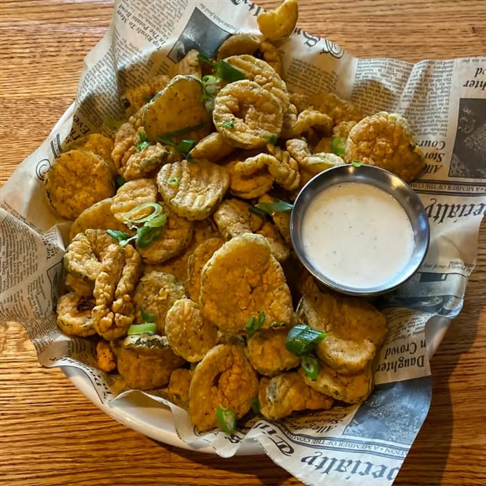Flips Famous Fried Pickles.
