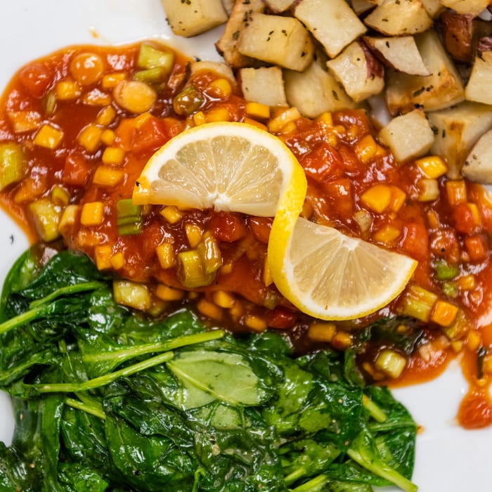 Grilled Salmon with Mango Salsa.