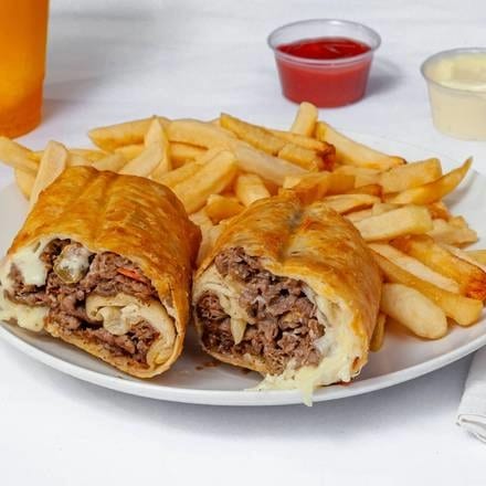 Crispy Italian Beef Sandwich.