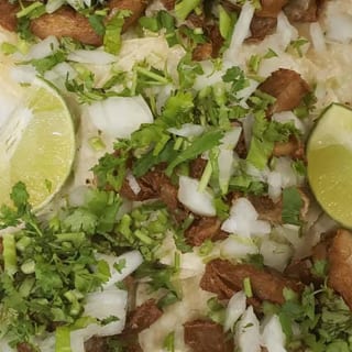 Bean Tostada, Beef Taco & 3 Roll/tacos