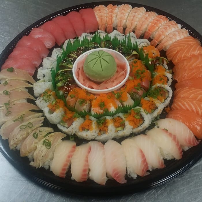 40 Pieces Mixed Sushi & 40 Pieces Mixed Rolls.