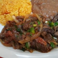 Bistec a La Mexicana.
