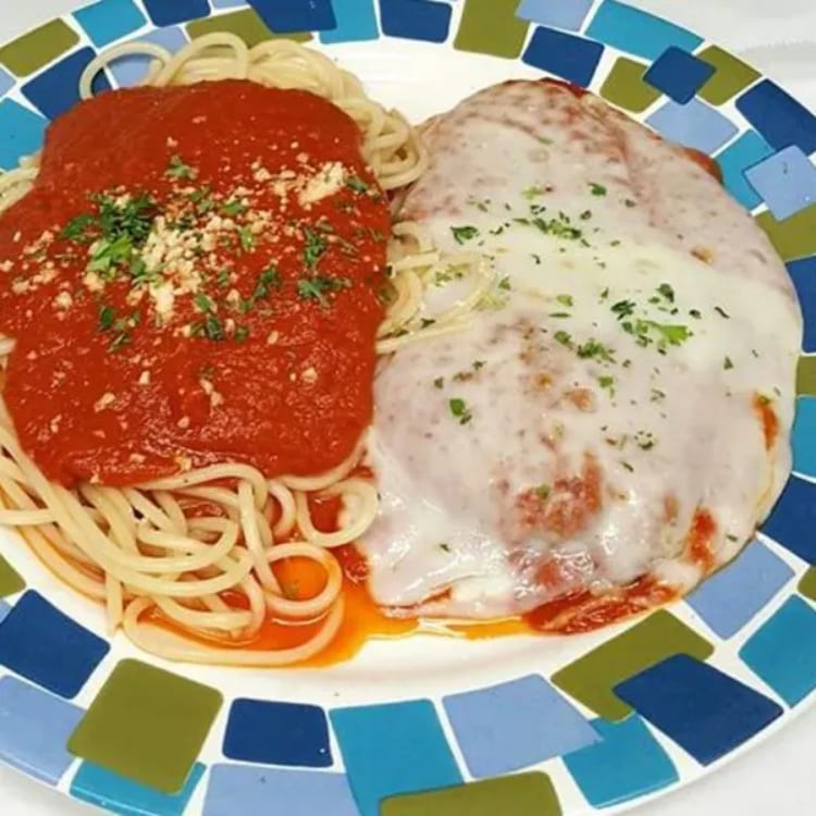 Veal Parmigiana.