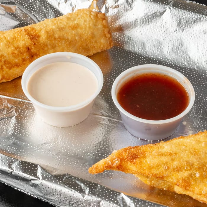 Spicy Kimchi Wonton Roll.