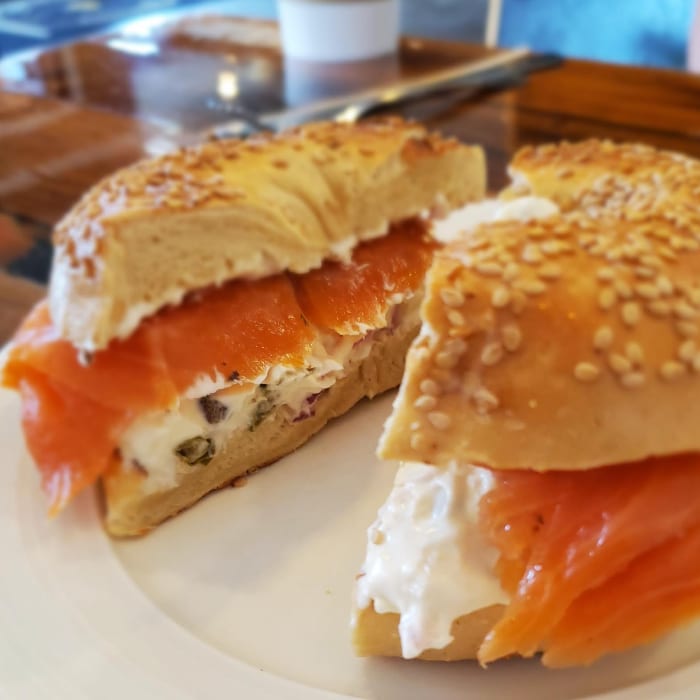 Salmon Bagel.