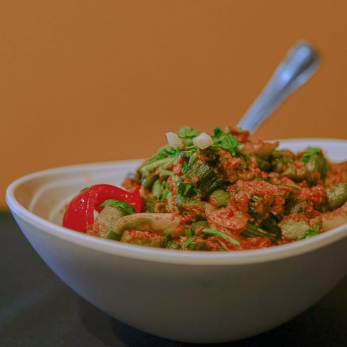 Crispy Bhindi Masala.