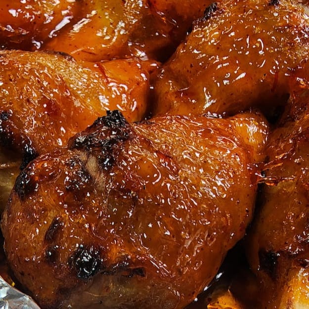 6 Pieces Vegan Mango Habanero Wings.