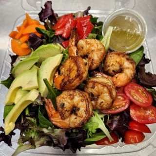 *SHRIMP DINNER SALAD BOX TAKE OUT