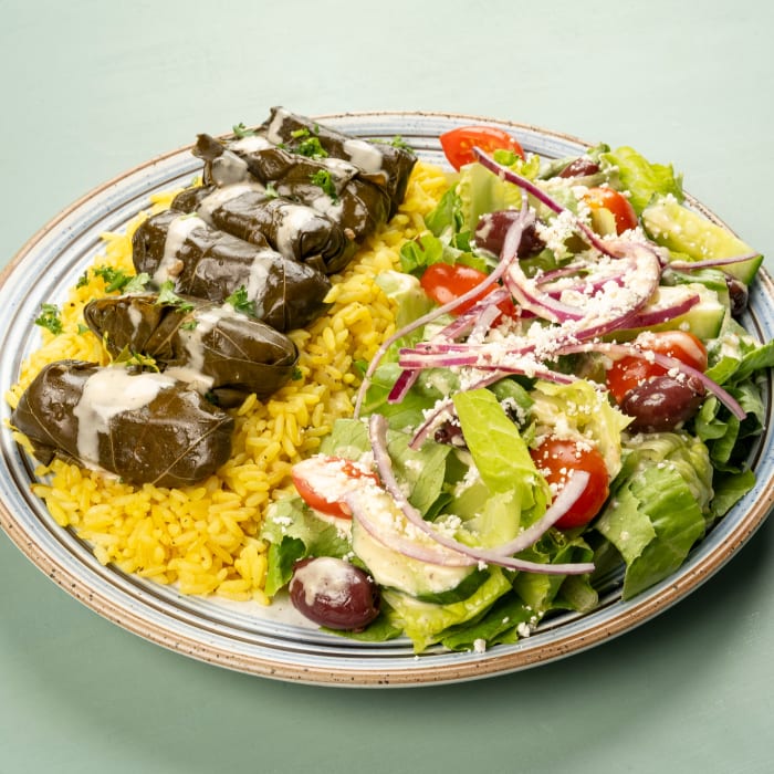Grape Leaves Combo Plate.