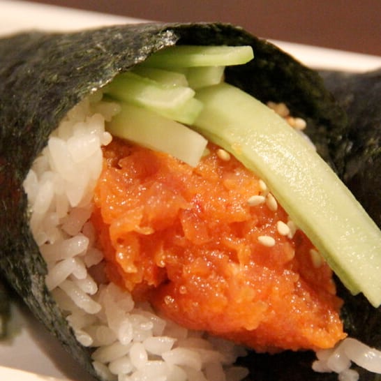 Spicy Tuna Hand Roll.