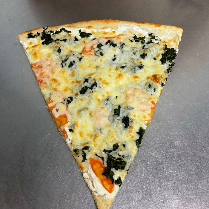 White Pizza Slice.
