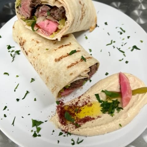 Beef Kabab wrap.